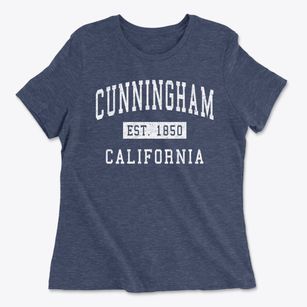 Cunningham California Classic Established Women's Cotton T-Shirt