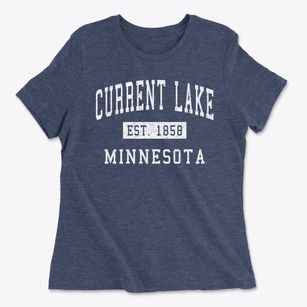 Current Lake Minnesota Classic Established Women's Cotton T-Shirt