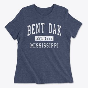 Bent Oak Mississippi Classic Established Women's Cotton T-Shirt