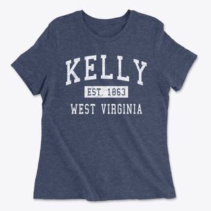 Kelly West Virginia Classic Established Women's Cotton T-Shirt