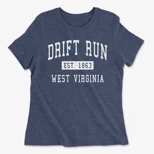 Drift Run West Virginia Classic Established Women's Cotton T-Shirt