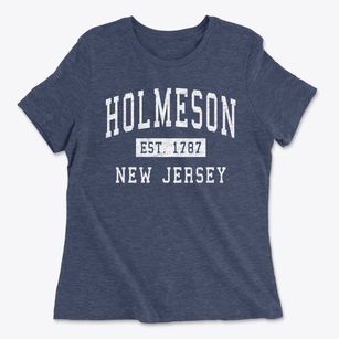 Holmeson New Jersey Classic Established Women's Cotton T-Shirt