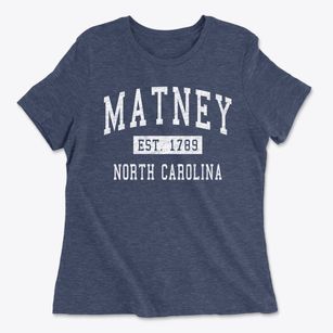 Matney North Carolina Classic Established Women's Cotton T-Shirt