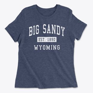 Big Sandy Wyoming Classic Established Women's Cotton T-Shirt