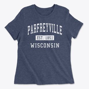 Parfreyville Wisconsin Classic Established Women's Cotton T-Shirt