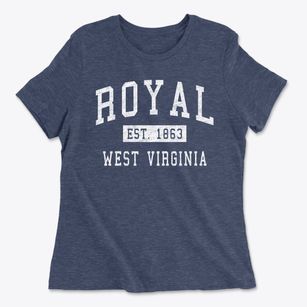Royal West Virginia Classic Established Women's Cotton T-Shirt
