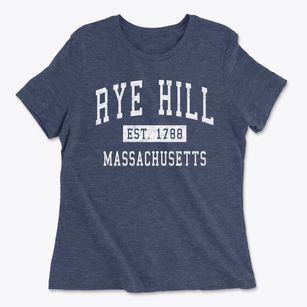 Rye Hill Massachusetts Classic Established Women's Cotton T-Shirt