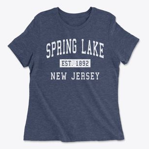 Spring Lake New Jersey Classic Established Women's Cotton T-Shirt