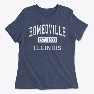 Romeoville Illinois Classic Established Women's Cotton T-Shirt