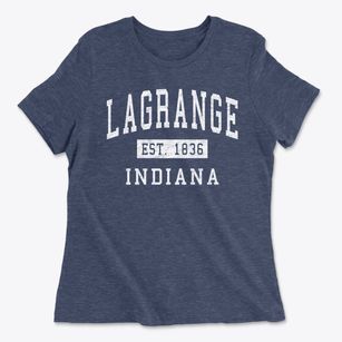 Lagrange Indiana Classic Established Women's Cotton T-Shirt