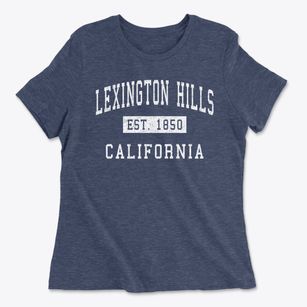 Lexington Hills California Classic Established Women's Cotton T-Shirt