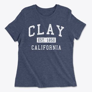 Clay California Classic Established Women's Cotton T-Shirt