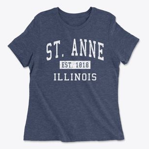 St. Anne Illinois Classic Established Women's Cotton T-Shirt