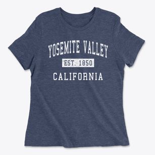 Yosemite Valley California Classic Established Women's Cotton T-Shirt