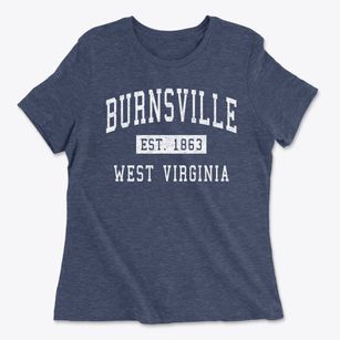 Burnsville West Virginia Classic Established Women's Cotton T-Shirt