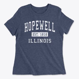 Hopewell Illinois Classic Established Women's Cotton T-Shirt