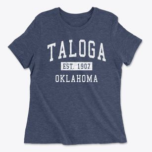 Taloga Oklahoma Classic Established Women's Cotton T-Shirt