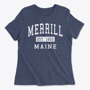 Merrill Maine Classic Established Women's Cotton T-Shirt