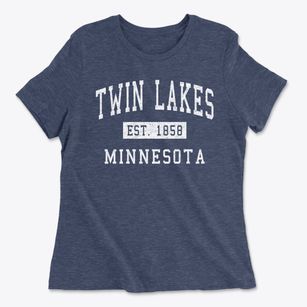 Twin Lakes Minnesota Classic Established Women's Cotton T-Shirt