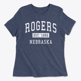 Rogers Nebraska Classic Established Women's Cotton T-Shirt