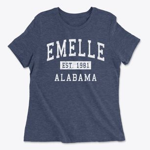 Emelle Alabama Classic Established Women's Cotton T-Shirt