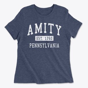 Amity Pennsylvania Classic Established Women's Cotton T-Shirt