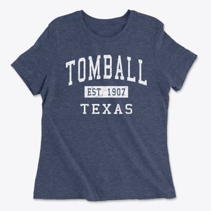 Tomball Texas Classic Established Women's Cotton T-Shirt