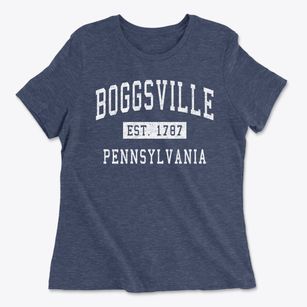 Boggsville Pennsylvania Classic Established Women's Cotton T-Shirt