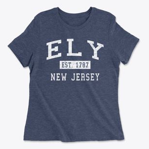 Ely New Jersey Classic Established Women's Cotton T-Shirt