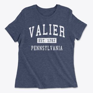 Valier Pennsylvania Classic Established Women's Cotton T-Shirt
