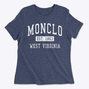 Monclo West Virginia Classic Established Women's Cotton T-Shirt