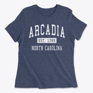 Arcadia North Carolina Classic Established Women's Cotton T-Shirt
