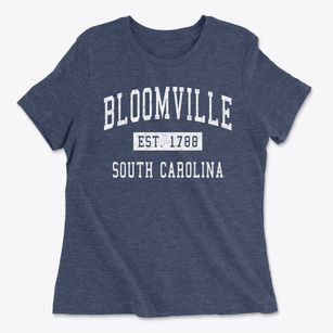 Bloomville South Carolina Classic Established Women's Cotton T-Shirt