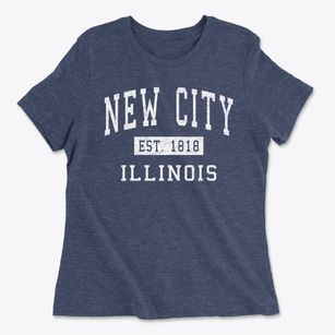 New City Illinois Classic Established Women's Cotton T-Shirt