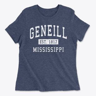 Geneill Mississippi Classic Established Women's Cotton T-Shirt
