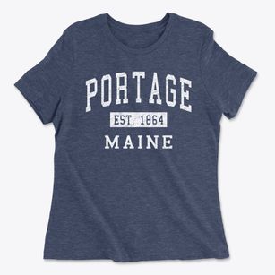Portage Maine Classic Established Women's Cotton T-Shirt