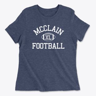 Mcclain High School Classic Football Women's Cotton T-Shirt