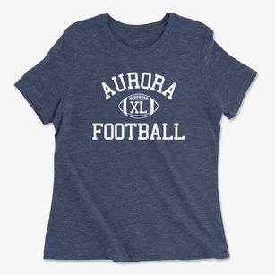 Aurora High School Classic Football Women's Cotton T-Shirt