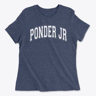 Ponder Jr High School Varsity Arch Women's Cotton T-Shirt