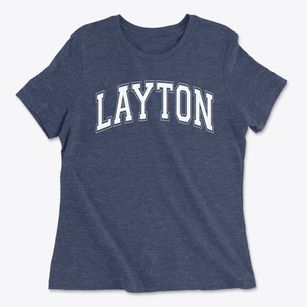 Layton Christian Academy Varsity Arch Women's Cotton T-Shirt