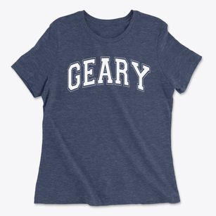 Geary Elementary School Varsity Arch Women's Cotton T-Shirt