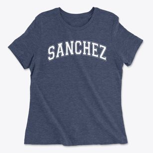 Sanchez Elementary School Varsity Arch Women's Cotton T-Shirt