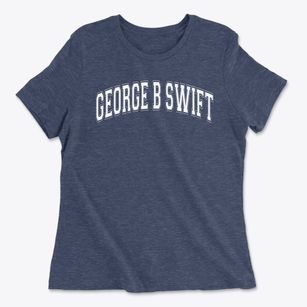 George B Swift Speciality School Varsity Arch Women's Cotton T-Shirt