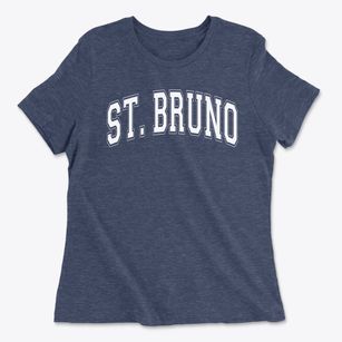 Saint Bruno Parish Varsity Arch Women's Cotton T-Shirt