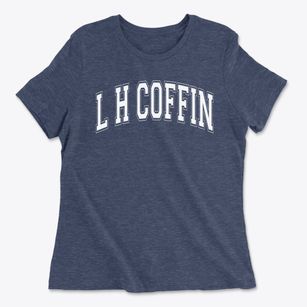 L H Coffin Elementary School Varsity Arch Women's Cotton T-Shirt