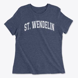 Saint Wendelin Elementary School Varsity Arch Women's Cotton T-Shirt