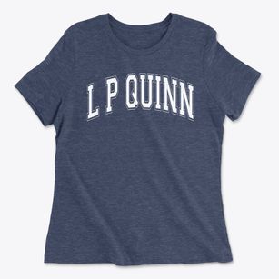 L P Quinn Elementary School Varsity Arch Women's Cotton T-Shirt