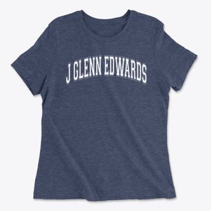 J Glenn Edwards Elementary School Varsity Arch Women's Cotton T-Shirt
