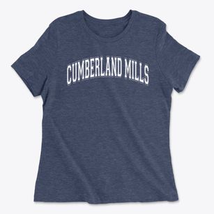 Cumberland Mills Elementary School Varsity Arch Women's Cotton T-Shirt