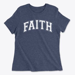 Faith Elementary School Varsity Arch Women's Cotton T-Shirt